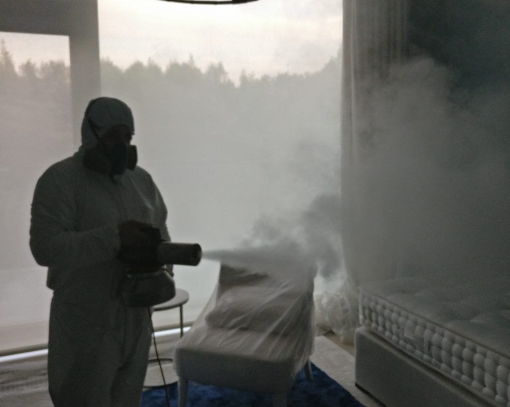 Сухой туман от запахов. Обработка сухим туманов в Дзержинске. Цены